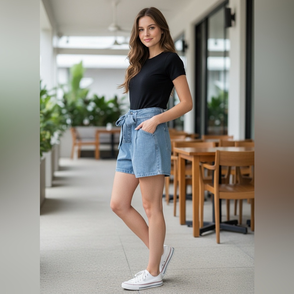 NWT! Wishlist High-Waisted Denim Shorts - Picture 14 of 14